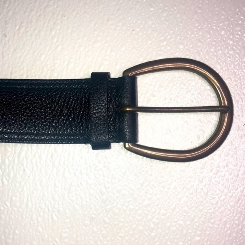 Ann Taylor LOFT black leather belt size medium